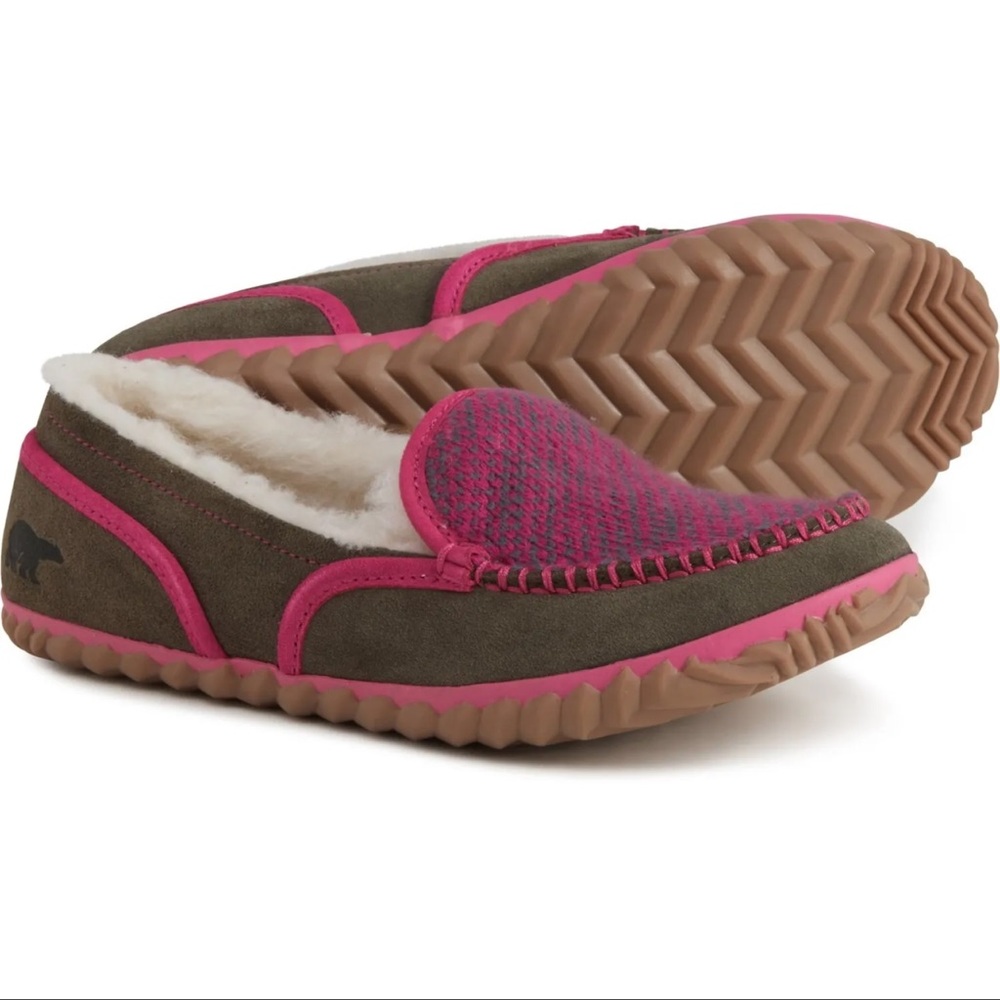 NIB SOREL Tremblant Blanket Moccasins Suede 9.5